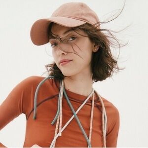 Madewell Resourced Baseball Cap Pale Peach Pink Color Adjustable Back Unisex